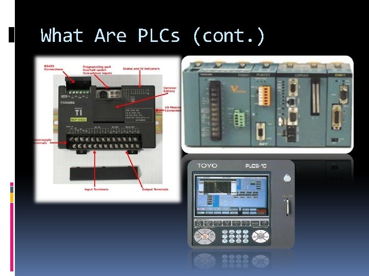What Are PLCs (cont. ) 