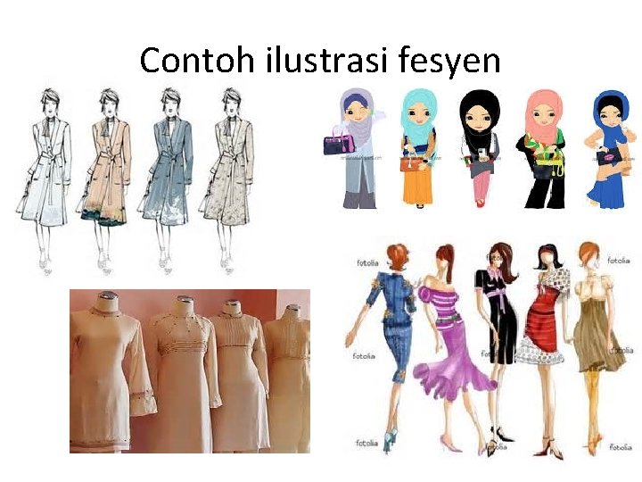 Contoh ilustrasi fesyen 