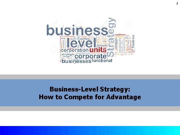 7 Business-Level Strategy: How to Compete for Advantage Copyright © 2017 by Mc. Graw-Hill