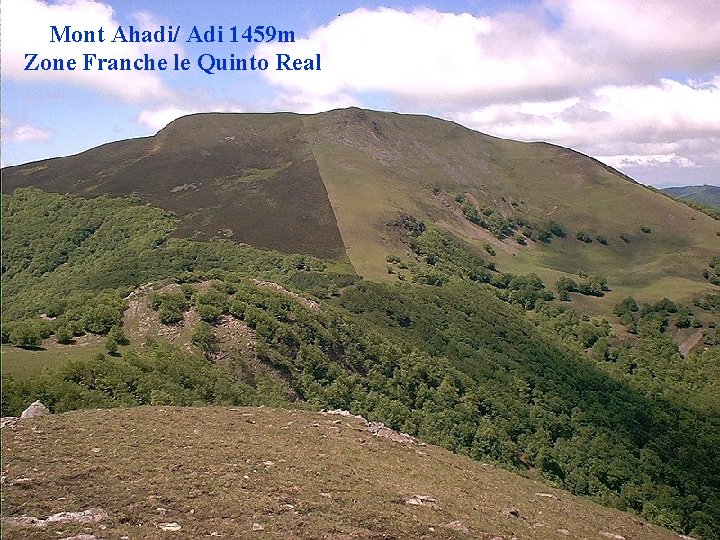 Mont Ahadi/ Adi 1459 m Zone Franche le Quinto Real 