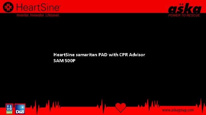 Heart. Sine samaritan PAD with CPR Advisor SAM 500 P 