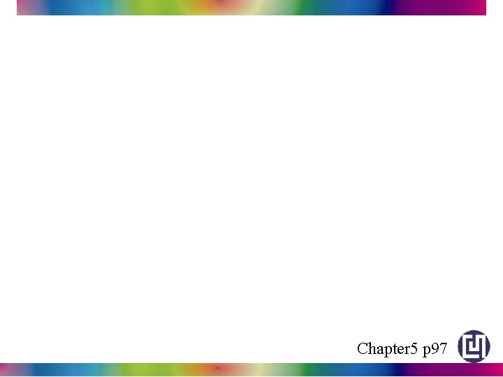 Chapter 5 p 97 