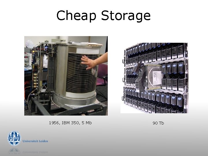 Cheap Storage 1956, IBM 350, 5 Mb 90 Tb 