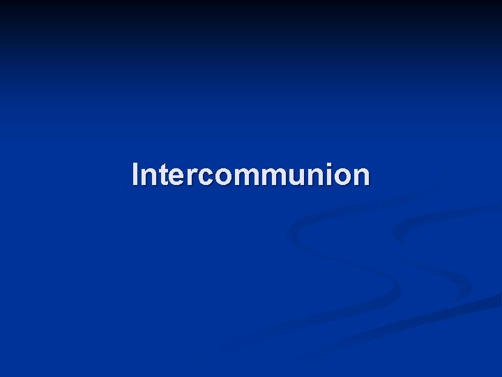 Intercommunion 