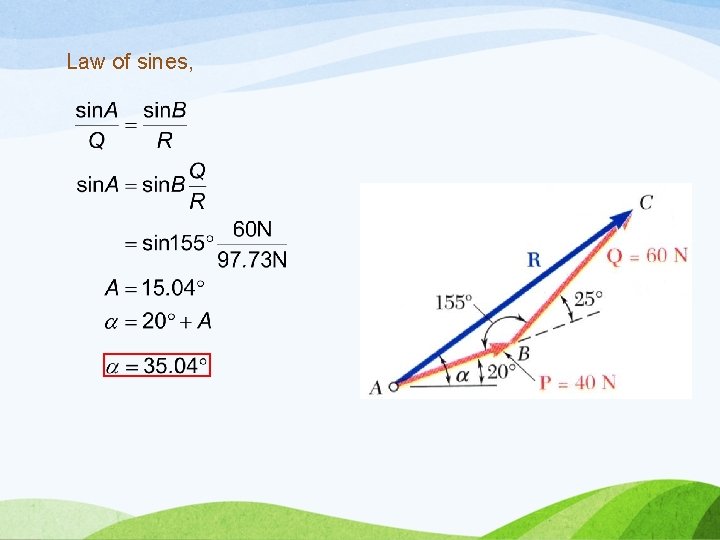 Law of sines, 