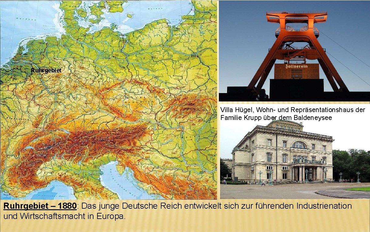 Ruhrgebiet Villa Hügel, Wohn- und Repräsentationshaus der Familie Krupp über dem Baldeneysee Ruhrgebiet –