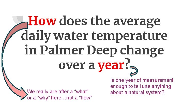 How does the average daily water temperature in Palmer Deep change over a year?