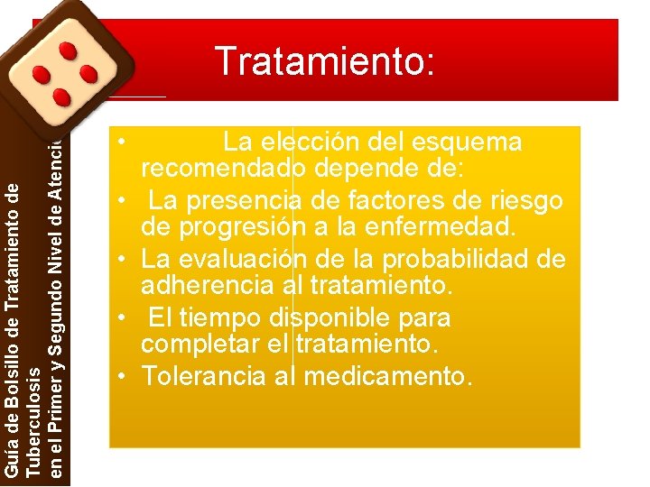 Guía de Bolsillo de Tratamiento de Tuberculosis en el Primer y Segundo Nivel de