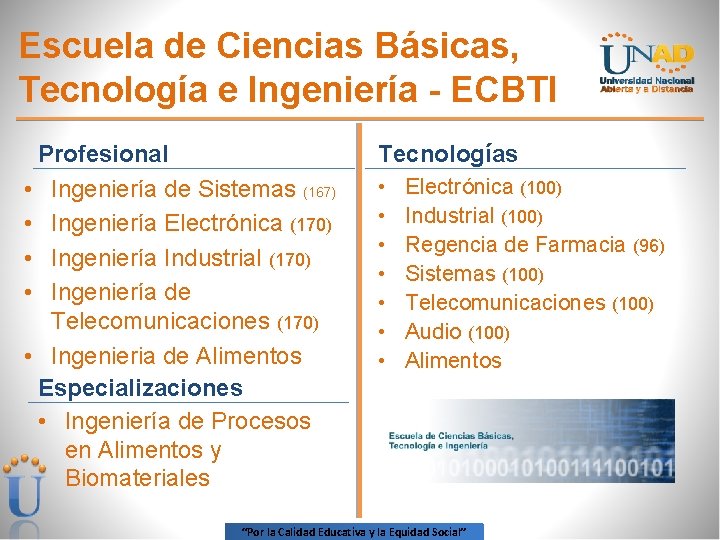 Escuela de Ciencias Básicas, Tecnología e Ingeniería - ECBTI Profesional • Ingeniería de Sistemas