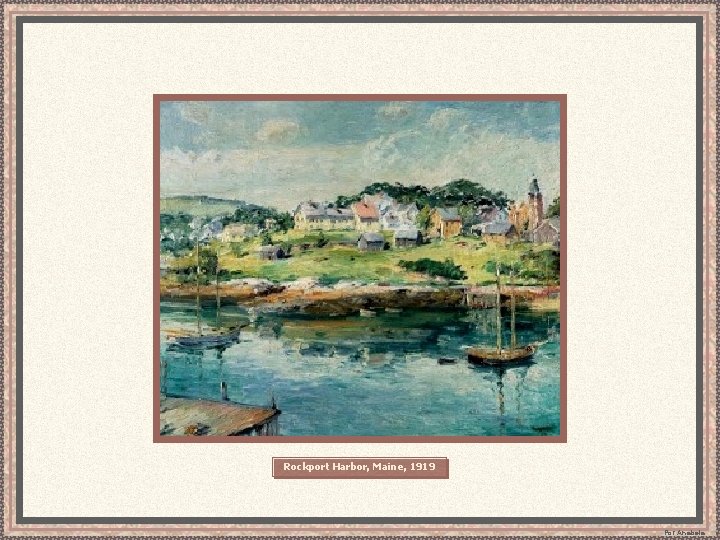 Rockport Harbor, Maine, 1919 Por Anabela 