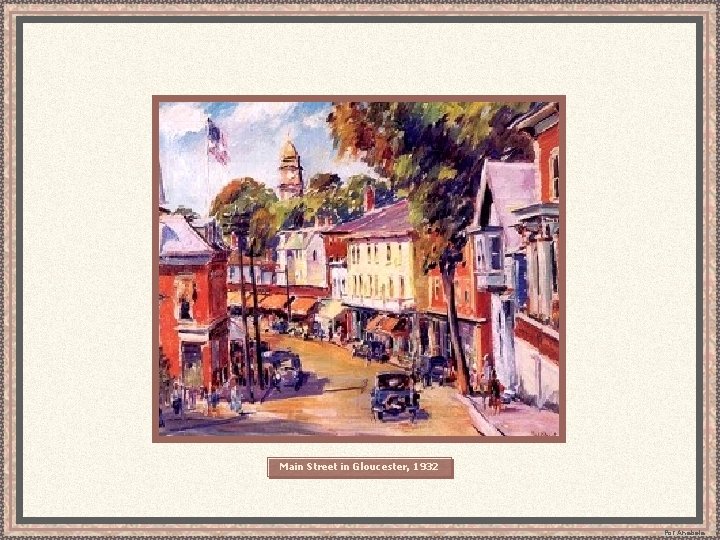 Main Street in Gloucester, 1932 Por Anabela 