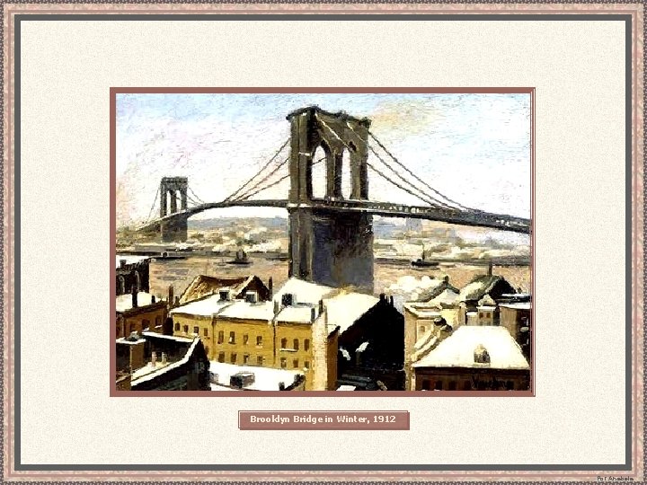Brooklyn Bridge in Winter, 1912 Por Anabela 