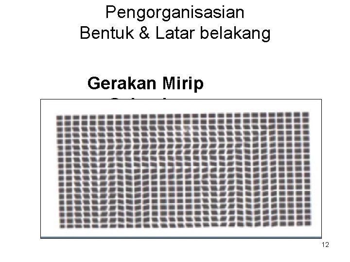 Pengorganisasian Bentuk & Latar belakang Gerakan Mirip Gelombang 12 