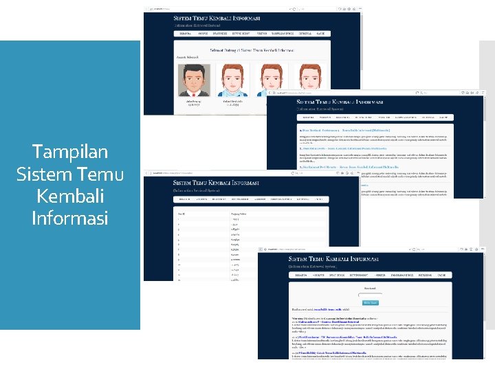 Tampilan Sistem Temu Kembali Informasi 