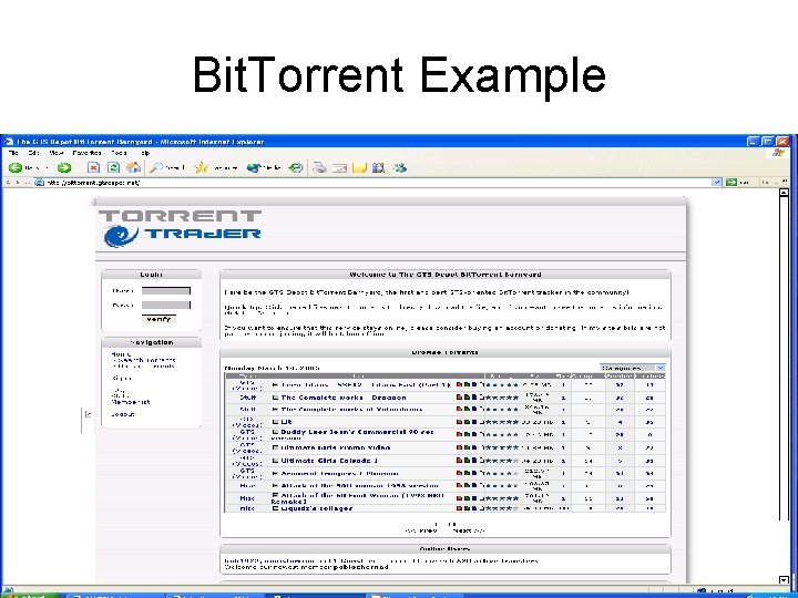 Bit. Torrent Example 