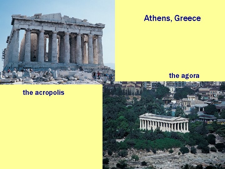 Athens, Greece the agora the acropolis 