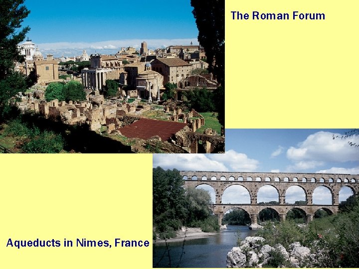 The Roman Forum Aqueducts in Nimes, France 