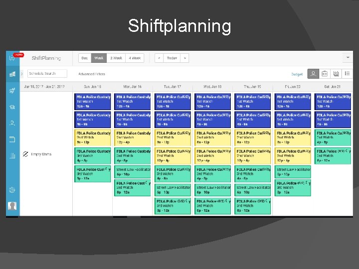 Shiftplanning 