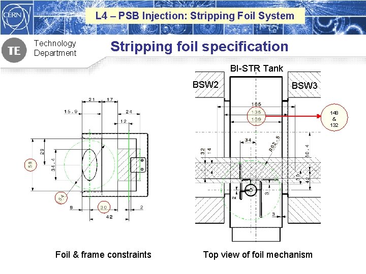 L 4 – PSB Injection: Stripping Foil System Technology Department Stripping foil specification BI-STR