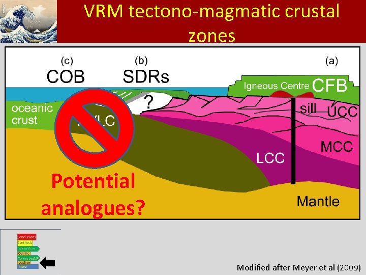 Klik om het opmaakprofiel te VRM tectono-magmatic crustal zones bewerken • Klik om de