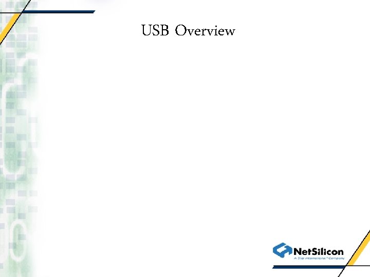 USB Overview 