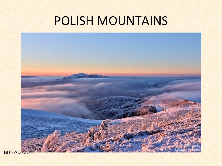 POLISH MOUNTAINS BIESZCZADY 