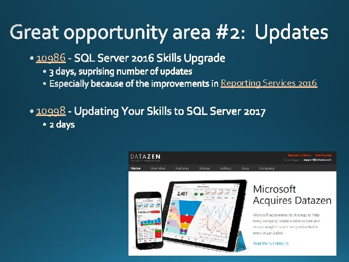 10986 Reporting Services 2016 10998 