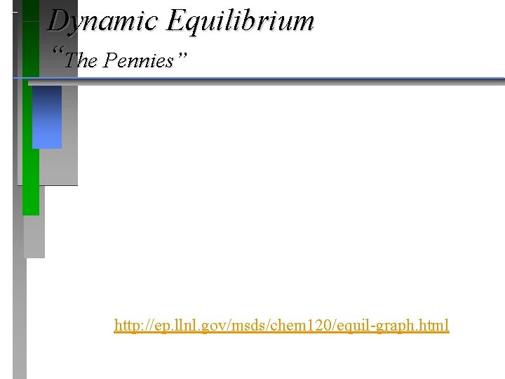 Dynamic Equilibrium “The Pennies” http: //ep. llnl. gov/msds/chem 120/equil-graph. html 