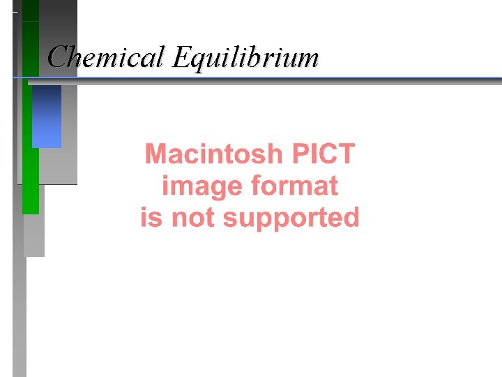 Chemical Equilibrium 