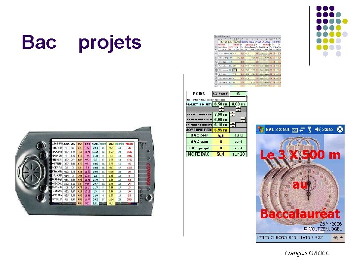 Bac projets François GABEL 