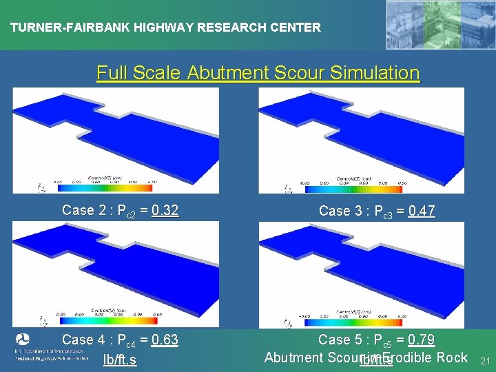TURNER-FAIRBANK HIGHWAY RESEARCH CENTER Full Scale Abutment Scour Simulation Case 2 : Pc 2