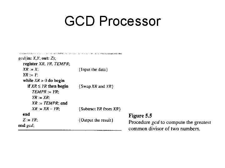 GCD Processor 