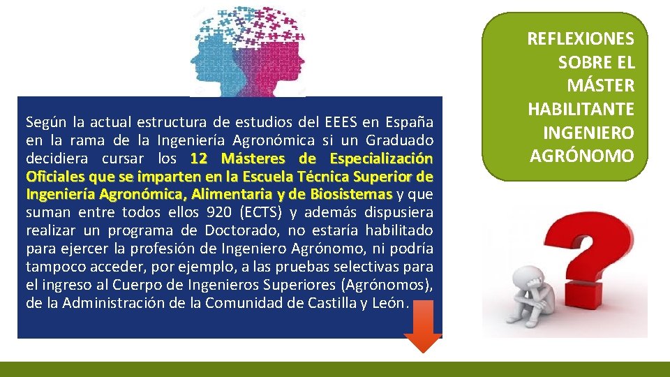 Según la actual estructura de estudios del EEES en España en la rama de