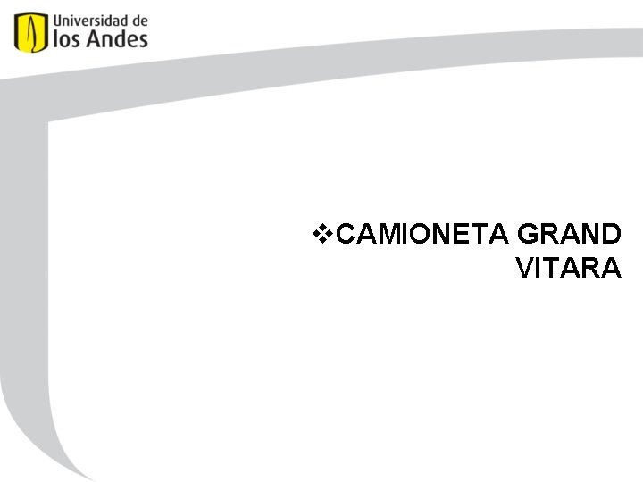 v. CAMIONETA GRAND VITARA 