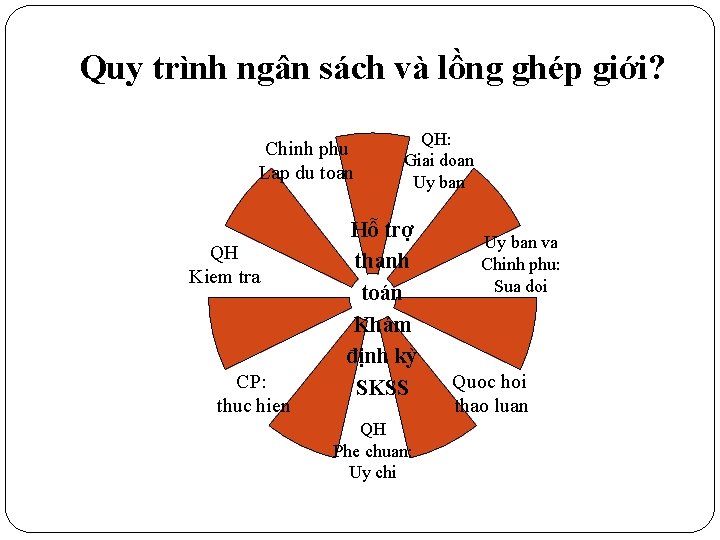 Quy trình ngân sách và lồng ghép giới? Chinh phu Lap du toan QH