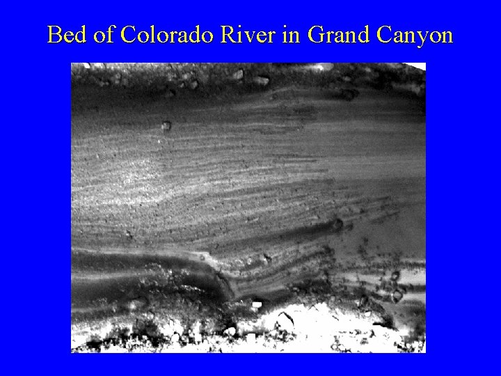 Bed of Colorado River in Grand Canyon 