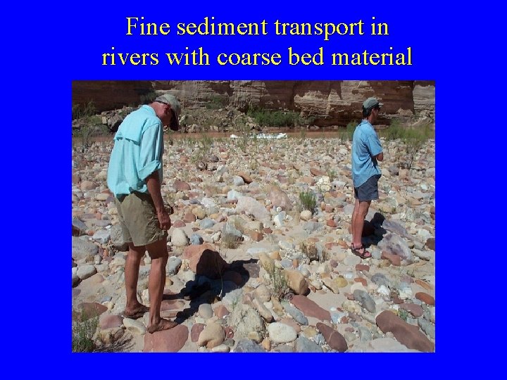 Fine sediment transport in rivers with coarse bed material 
