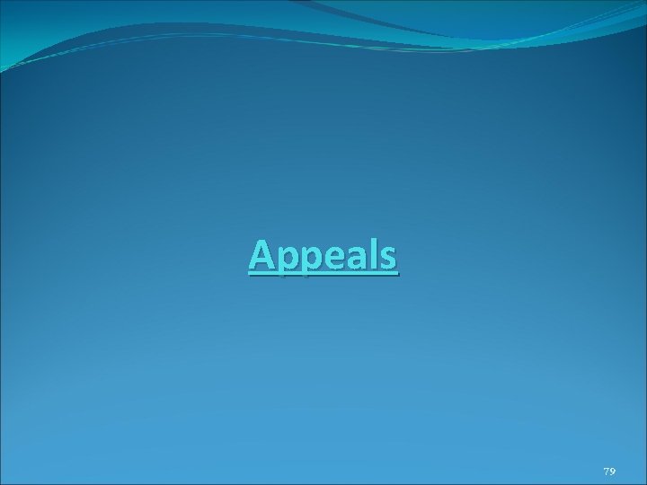 Appeals 79 