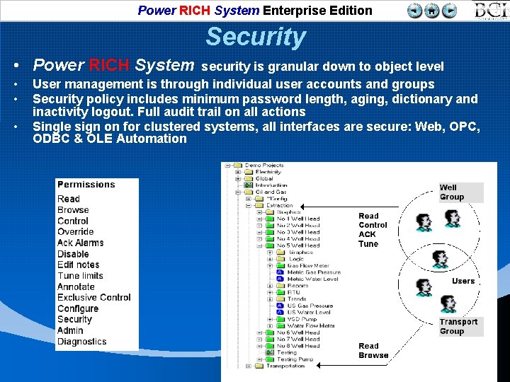 Power RICH System Enterprise Edition Security • Power RICH System • • • security