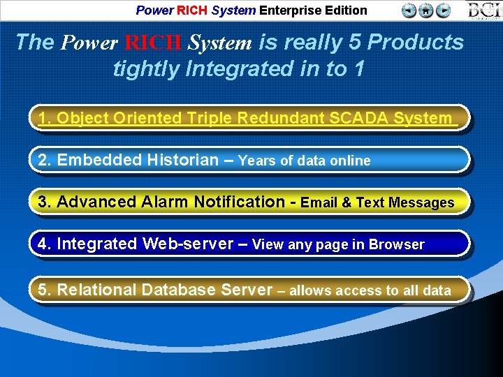 Power RICH System Enterprise Edition The Power RICH System is really 5 Products tightly