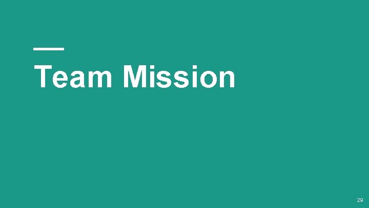 Team Mission 29 