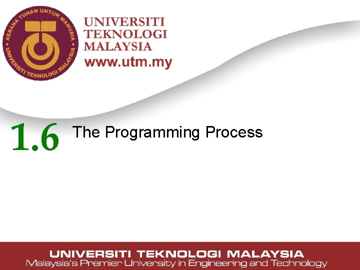 1. 6 The Programming Process 