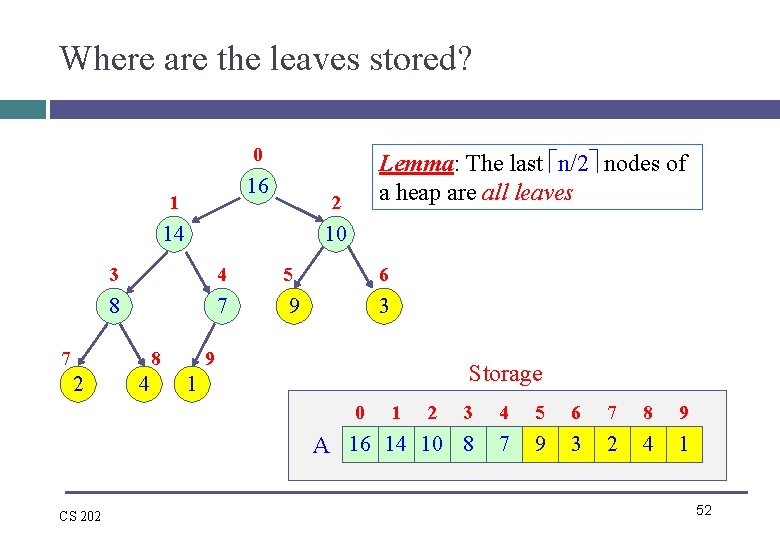 Where are the leaves stored? 0 16 1 2 14 10 3 4 5