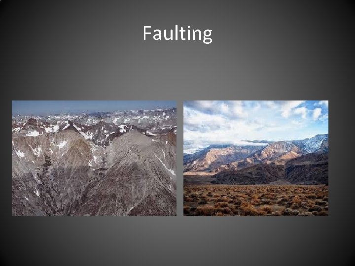 Faulting 