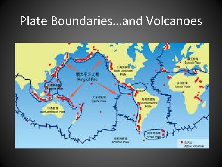 Plate Boundaries…and Volcanoes 