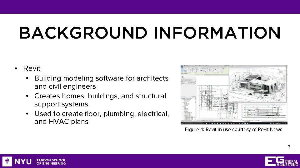 BACKGROUND INFORMATION • Revit • Building modeling software for architects and civil engineers •