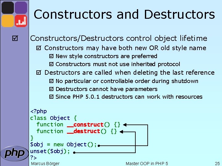 Constructors and Destructors þ Constructors/Destructors control object lifetime þ Constructors may have both new