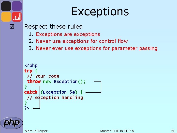 Exceptions þ Respect these rules 1. Exceptions are exceptions 2. Never use exceptions for