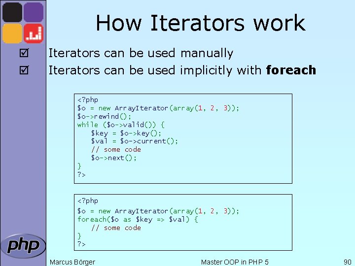 How Iterators work þ þ Iterators can be used manually Iterators can be used