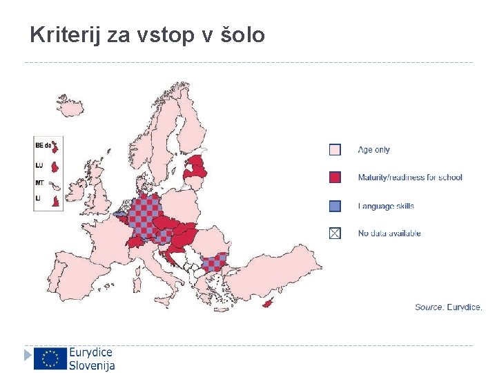 Kriterij za vstop v šolo 